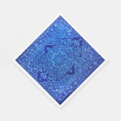 Blaue Perserteppich-Optik - Tabris Serviette (Ecke)