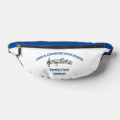 Blaue personalisierte Chorsänger Noten Bauchtasche (Ablage )
