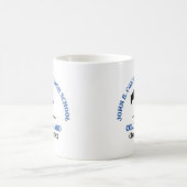 Blaue personalisierte Color Guard der High School Kaffeetasse (Mittel)
