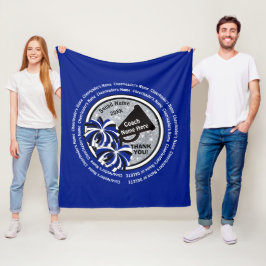 Blaue personalisierte Geschenke für einen Fleecedecke
