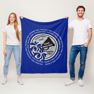 Blaue personalisierte Geschenke für einen Fleecedecke