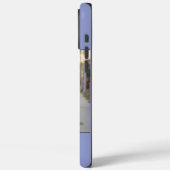 Blaue personalisierte Namensinitialen Ein Foto Case-Mate iPhone Hülle (Rückseite / Links)