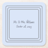 Blaue Personalisierte Untersetzer (Vorderseite)