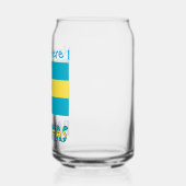 Blaue Personalisierung der Bahamas und der Bahamas Dosenglas (Links)