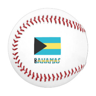 Blaue Personalisierung der Flagge Bahamas Bahamian Baseball