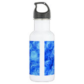 Blaue Perücke für den Karneval Edelstahlflasche (Rückseite)