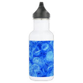 Blaue Perücke für den Karneval Edelstahlflasche (Rechts)