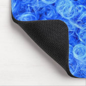 Blaue Perücke für den Karneval Mousepad (Ecke)
