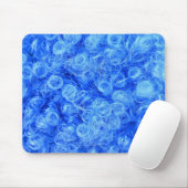 Blaue Perücke für den Karneval Mousepad (Mit Mouse)