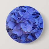 Blaue Perwinkle, elegante Blumenhydrangeas Button (Vorderseite)