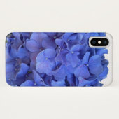 Blaue Perwinkle, elegante Blumenhydrangeas Case-Mate iPhone Hülle (Rückseite (Horizontal))