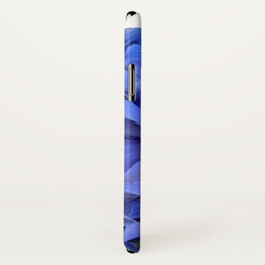 Blaue Perwinkle, elegante Blumenhydrangeas Case-Mate iPhone Hülle (Hinten/Rechts)