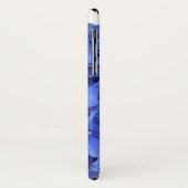 Blaue Perwinkle, elegante Blumenhydrangeas Case-Mate iPhone Hülle (Hinten/Links)