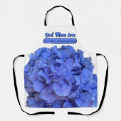 Blaue Perwinkle, elegante Blumenhydrangeas Schürze (Vorderseite)