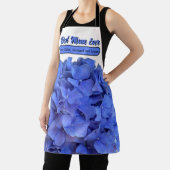 Blaue Perwinkle, elegante Blumenhydrangeas Schürze (InSitu)