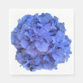 Blaue Perwinkle, elegante Blumenhydrangeas Serviette (Vorderseite)