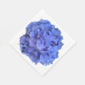 Blaue Perwinkle, elegante Blumenhydrangeas Serviette (Ecke)
