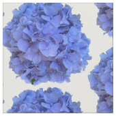 Blaue Perwinkle, elegante Blumenhydrangeas Stoff (Nahaufnahme)