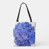 Blaue Perwinkle, elegante Blumenhydrangeas Tasche (Rückseite)