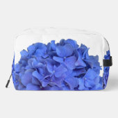 Blaue Perwinkle, elegante Blumenhydrangeas Waschbeutel (Rückseite)