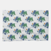 Blaue Petunie Geschirrtuch (Horizontal)