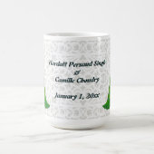 Blaue Pfau-indische Hochzeits-kundengerechte Tasse (Mittel)