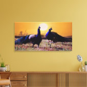 Blaue Pfauen Leinwanddruck (Insitu (Wohnzimmer))