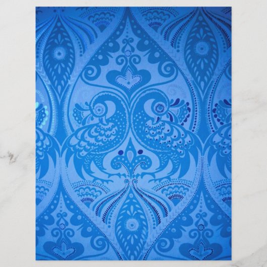 Blaue Pfauenvögel (Vorderseite)