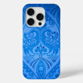 Blaue Pfauenvögel Case-Mate iPhone Hülle (Rückseite)