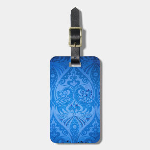 Blaue Pfauenvögel Gepäckanhänger