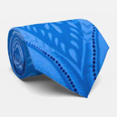 Blaue Pfauenvögel Krawatte (Gerollt)