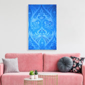 Blaue Pfauenvögel Leinwanddruck (Insitu (Wohnzimmer))