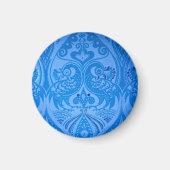 Blaue Pfauenvögel Magnet (Vorne)