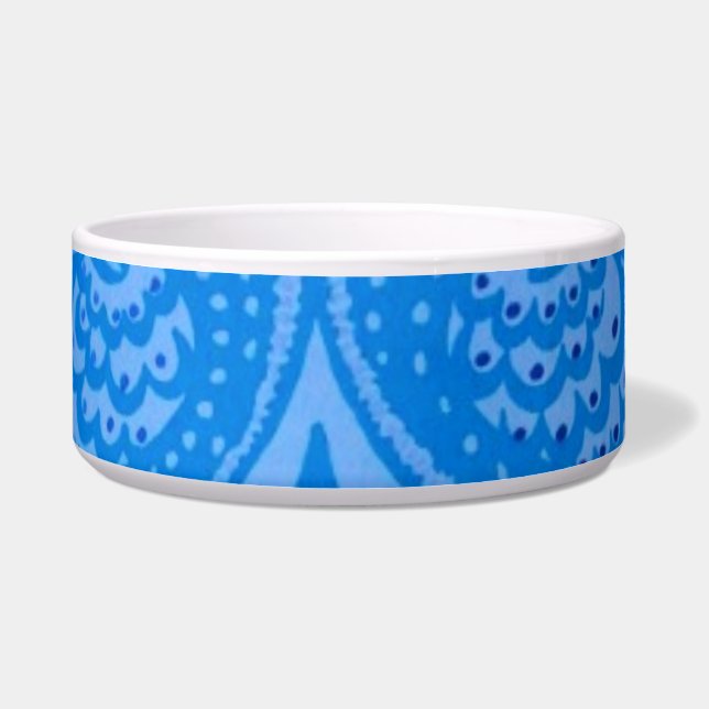 Blaue Pfauenvögel Napf (Vorderseite)