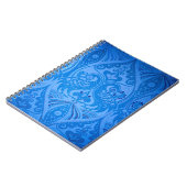 Blaue Pfauenvögel Notizblock (Linke Seite)