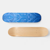 Blaue Pfauenvögel Skateboard (Horizontal)