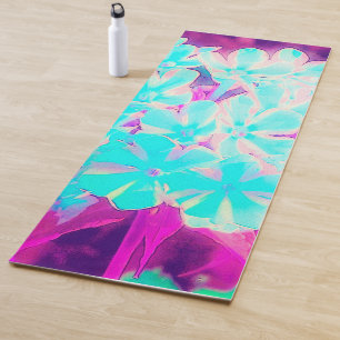 Blaue Pfefferminz-Dreh-Phlox-Blumen von Robin's Eg Yogamatte