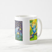 Blaue Pfeil-Frosch-Tasse Kaffeetasse (VorderseiteRechts)