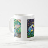 Blaue Pfeil-Frosch-Tasse Kaffeetasse (Vorderseite Links)