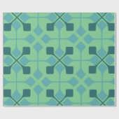 Blaue Pfeile Geschenkpapier (Flach)