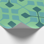 Blaue Pfeile Geschenkpapier (Ecke)