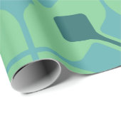 Blaue Pfeile Geschenkpapier (Rolleneckpunkt)