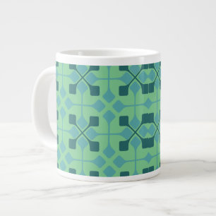 Blaue Pfeile Jumbo-Tasse