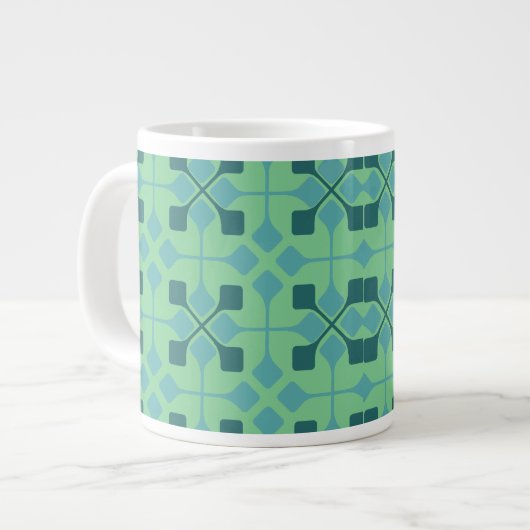 Blaue Pfeile Jumbo-Tasse (Vorderseite Links)