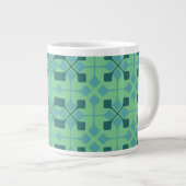 Blaue Pfeile Jumbo-Tasse (Vorderseite Rechts)