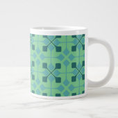 Blaue Pfeile Jumbo-Tasse (Rechts)