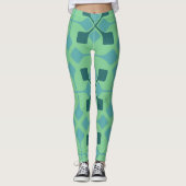 Blaue Pfeile Leggings (Vorderseite)