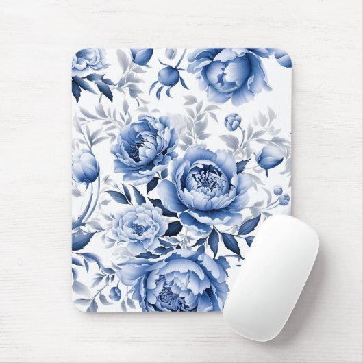 Blaue Pfennige Mousepad (Mit Mouse)