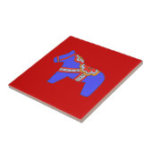 Blaue Pferde Fliese (Seite)