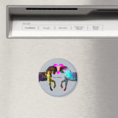 Blaue Pferde Personalisiert Magnet (In Situ (Geschirrspüler))